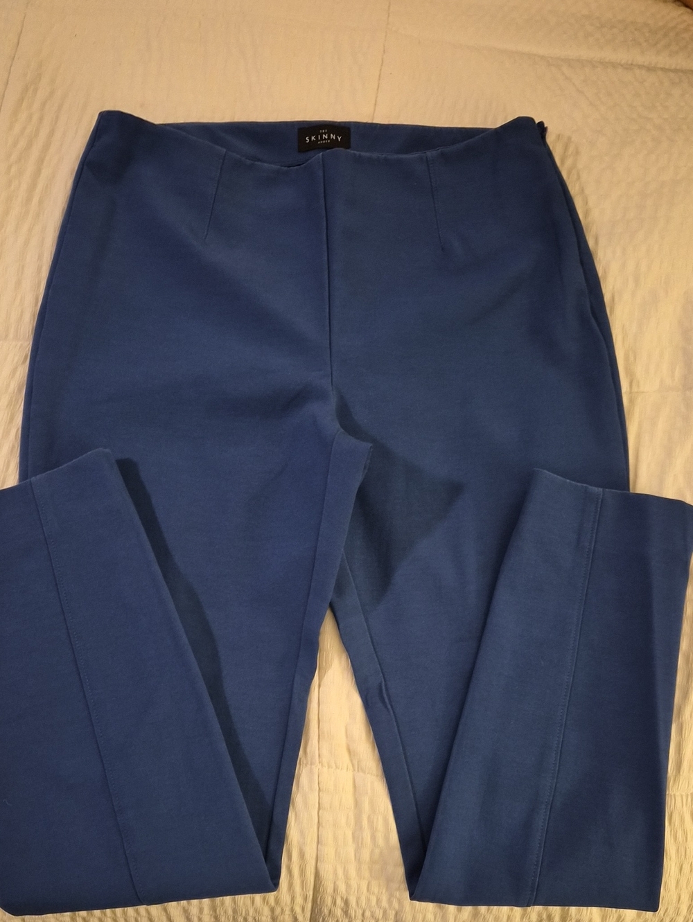 White House Black Market Cobalt Blue Skinny Ankle Pants sz 6